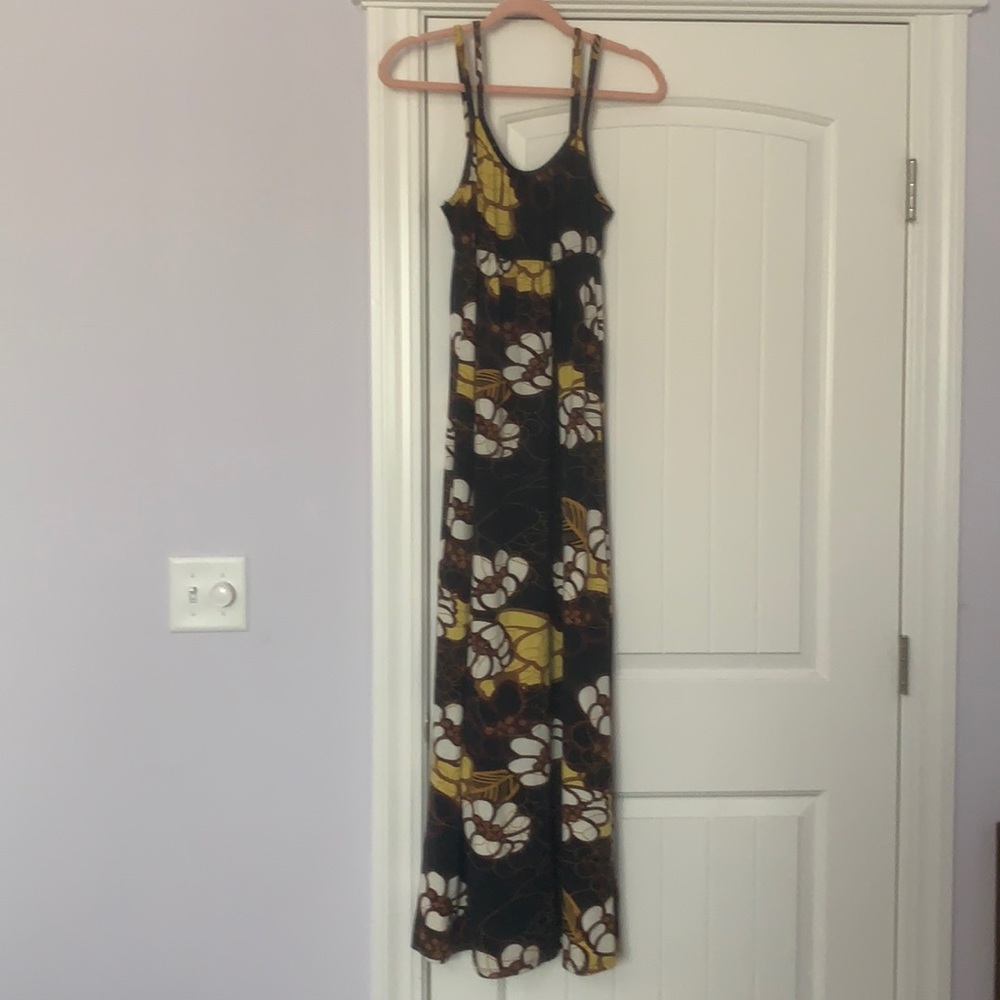 Misses Hawaiian Print Maxi Sundress